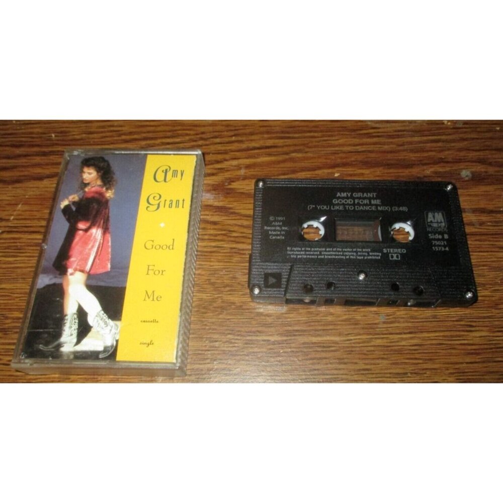 Amy Grant - Good For Me single and 2 remixes on cassette (A & M Records, 1991)